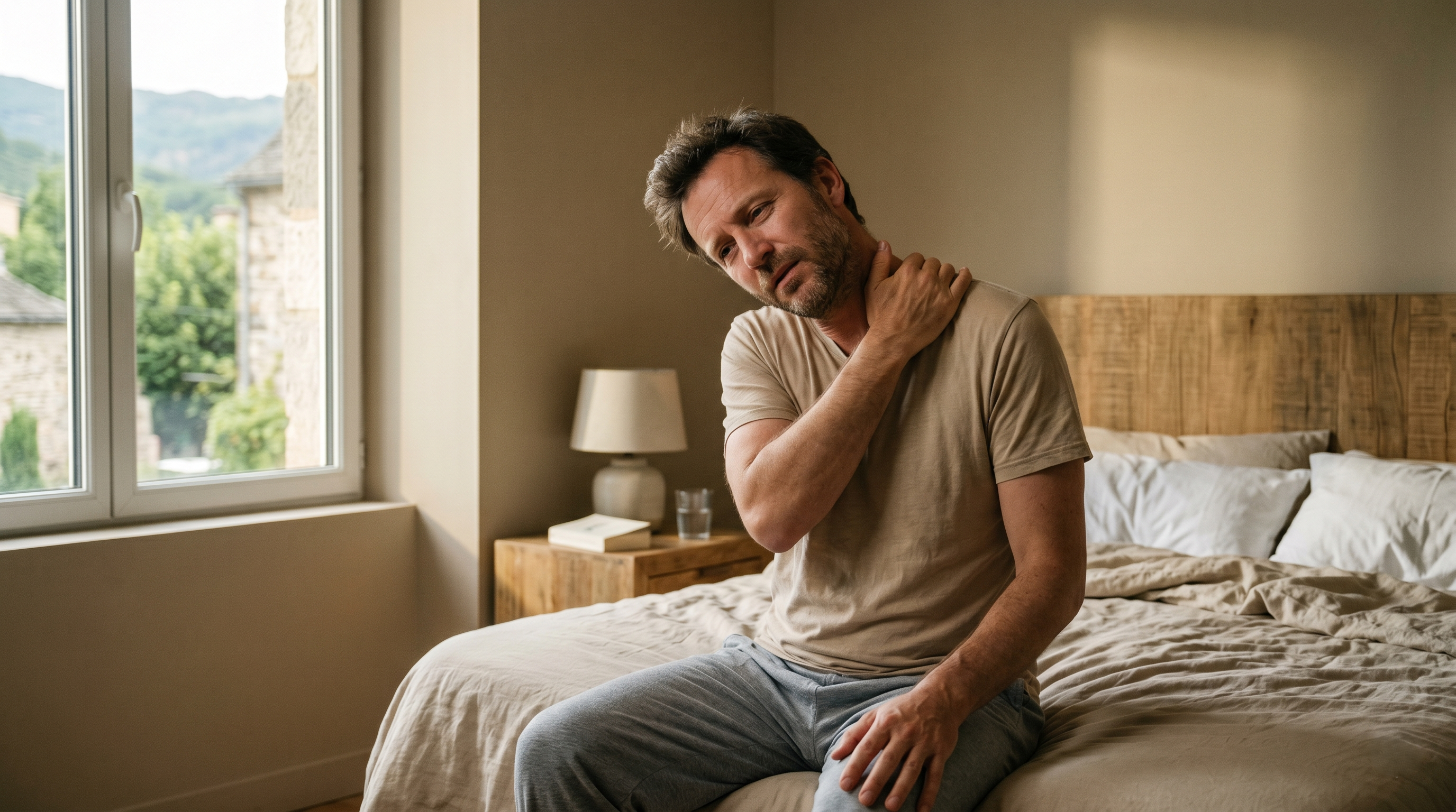 Raideur dans la nuque au réveil tous les matins