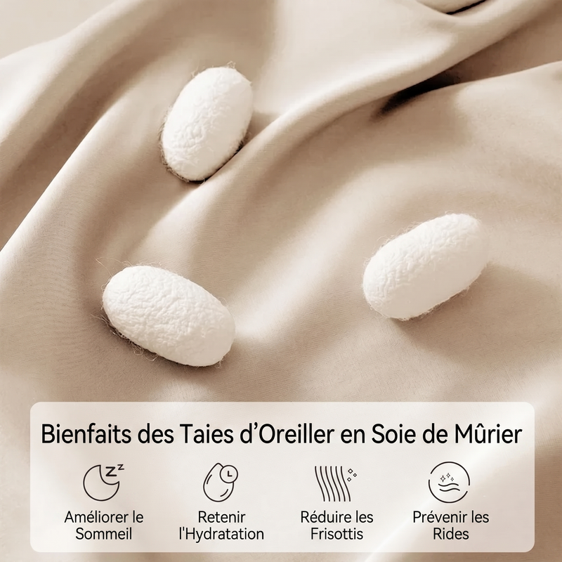 Taie d'Oreiller en Soie de Mûrier — ErgoNuit - Vue 2