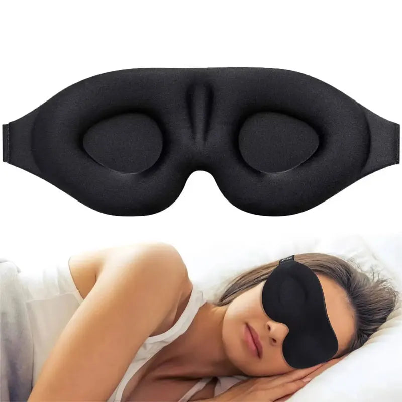 Masque de sommeil 3D ErgoNuit et sa sangle plate réglable, 84 grammes