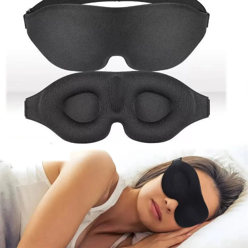Masque de sommeil 3D ErgoNuit en mousse à mémoire de forme, coloris noir
